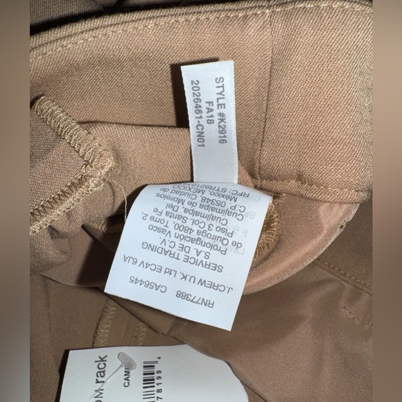 J. Crew | Camel Slim Ankle Trouser Pant (8) - Picture 10 of 14